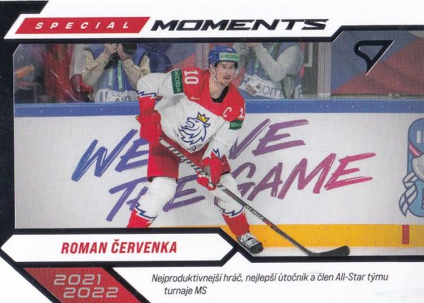 insert karta ROMAN ČERVENKA 23-24 SZ Hokejové Česko Special Moments číslo SM-05